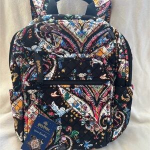 Vera Bradley Harry Potter Friends At Hogwarts Floral Backpack HEDWIG DOBBY (NEW)